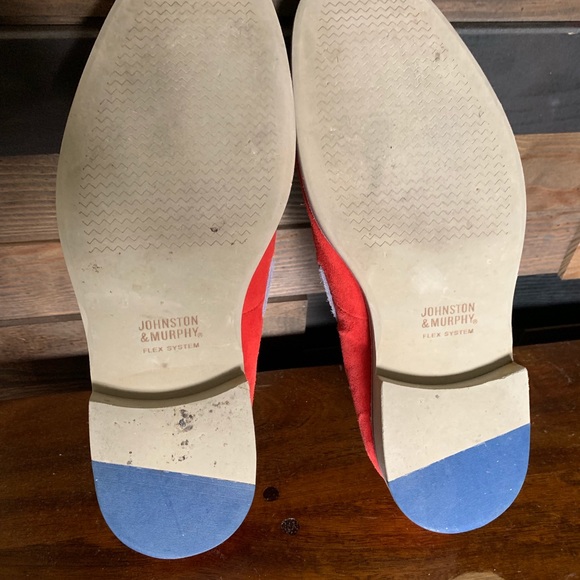 Johnston & Murphy Red Suede Loafer - Picture 4 of 7